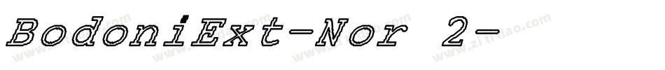 BodoniExt-Nor 2字体转换